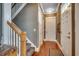 Entry hallway with hardwood floors and staircase at 1045 Means Circle, Myrtle Beach, SC 29577