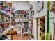 Organized walk-in pantry providing ample storage with shelving and household supplies at 1045 Means Circle, Myrtle Beach, SC 29577