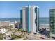 Stunning exterior shot of Oceans One Resort showcasing the beachfront location and modern architecture at 107 S Ocean Blvd. # 1706, Myrtle Beach, SC 29577