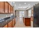 Spacious kitchen featuring granite countertops, stainless appliances, and an island with an open layout at 169 Northside Dr., Little River, SC 29566