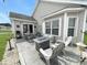 Stamped concrete patio with fire pit and chairs at 1908 Gasparilla Ct., Myrtle Beach, SC 29588