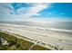 Panoramic beach view showing beach access and the scenic ocean at 2007 S Ocean Blvd. # 1106, Myrtle Beach, SC 29577