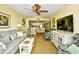 Inviting living room with open layout, perfect for relaxing or entertaining guests at 2007 S Ocean Blvd. # 1106, Myrtle Beach, SC 29577