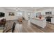 Modern kitchen featuring stainless steel appliances, granite countertops, and an eat-in island at 253 Forestbrook Cove Circle, Myrtle Beach, SC 29588