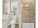 Bathroom with a clear glass shower and a white toilet at 264 Palmetto Sand Loop, Conway, SC 29527