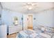 Coastal style bedroom with twin beds, wicker furniture, and beach-themed decor at 3964 Lochview Dr., Myrtle Beach, SC 29588