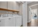 Bright laundry room featuring modern washer and dryer, providing convenience and functionality at 435 Ocean Creek Dr. # 2705, Myrtle Beach, SC 29572