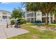 Community grilling area with stainless steel grill, picnic table and a scenic view of the building at 601 N Hillside Dr. # 2331, North Myrtle Beach, SC 29582