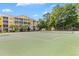 Exterior shot of the tennis court with lush landscaping and well-maintained courts in view at 601 N Hillside Dr. # 2331, North Myrtle Beach, SC 29582