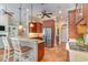 This kitchen features stainless steel appliances, granite countertops, and a breakfast bar for casual dining at 921 Heshbon Dr., North Myrtle Beach, SC 29582