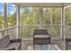 Inviting screened porch with outdoor seating overlooking a serene backyard at 940 Jackline Place # 202, Murrells Inlet, SC 29576