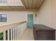 Balcony with a storage chest outside the door of unit 5A21 at 9661 Shore Dr. # A-21, Myrtle Beach, SC 29572