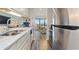 Modern kitchen with sleek countertops, stainless steel appliances, and an open layout at 9661 Shore Dr. # A-21, Myrtle Beach, SC 29572