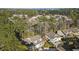 Scenic aerial perspective of the stilt homes nestled among trees and close to surrounding amenities at 98 Wallys Way # 1, Pawleys Island, SC 29585