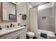 Charming bathroom with a stylish vanity, modern fixtures, and a shower-tub combination at 1006 James Island Ave., North Myrtle Beach, SC 29582