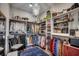 Walk-in closet with custom shelving and ample storage for clothing and accessories at 1006 James Island Ave., North Myrtle Beach, SC 29582