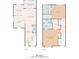 Floorplan showing layout of main level and upstairs at 1024 Stanton Pl. # 1024, Myrtle Beach, SC 29579