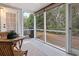 Relaxing screened porch with a view to a lush backyard at 1024 Stanton Pl. # 1024, Myrtle Beach, SC 29579