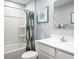 Bathroom with a shower-tub combo, a modern vanity, and stylish accents at 1174 Oak Meadow Dr., Conway, SC 29526
