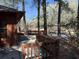 Exterior shot of a home with a decorative wood fence and access to the lake at 120 Juneberry Ln., Conway, SC 29526