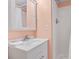 Clean bathroom features a white sink and shower with modern fixtures at 1210 N Waccamaw Dr. # 1507, Murrells Inlet, SC 29576