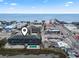 Aerial view featuring location and proximity to the beach at 123 N Dogwood St. # 107, Garden City Beach, SC 29576