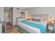 Comfortable bedroom with kitchenette, perfect for a relaxing getaway at 1501 Ocean Blvd. S # 607, Myrtle Beach, SC 29577