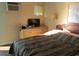 Comfortable bedroom with a dresser and television at 1600 S Ocean Blvd. # 148, Myrtle Beach, SC 29577