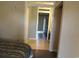 Bedroom featuring a view of the en suite bathroom at 1600 S Ocean Blvd. # 148, Myrtle Beach, SC 29577