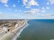 Coastal aerial showcasing the skyline and ocean at 201 S Ocean Blvd. # 717, Myrtle Beach, SC 29577