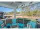 Relaxing screened porch with seating, offering views of the backyard and surrounding greenery at 204 Juniata Loop, Little River, SC 29566
