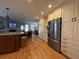 Spacious kitchen with modern stainless steel appliances and ample counter space at 213 S Farr Ave., Andrews, SC 29510