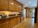 Kitchen featuring gorgeous granite countertops and custom wood cabinets at 213 S Farr Ave., Andrews, SC 29510