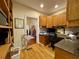 Comfortable office space with custom cabinets, granite countertops, and hardwood floors at 213 S Farr Ave., Andrews, SC 29510