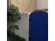 Exterior shot of the property featuring a beautiful blue gate at 217 N Myrtle St. # 1, Myrtle Beach, SC 29577