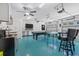 Spacious basement with pool table, kitchen, and game area at 2406 Seabreeze Pl., Myrtle Beach, SC 29577