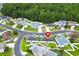 Charming community aerial view featuring well-maintained homes and lush landscaping at 264 La Patos Dr., Myrtle Beach, SC 29588