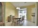 Dining area features a sliding door and views of the backyard at 264 La Patos Dr., Myrtle Beach, SC 29588