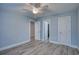 Bedroom with tile floors, ceiling fan, and easy access to a closet and bathroom at 2705 Mercer Dr. # 2705, Conway, SC 29526