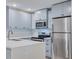 Contemporary kitchen with stainless steel appliances, sleek countertops, and modern cabinetry at 2705 Mercer Dr. # 2705, Conway, SC 29526