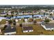Aerial view of waterfront homes showcasing mature trees and neighborhood charm at 4355 Heartwood Ln., Myrtle Beach, SC 29579