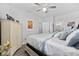 Bedroom featuring a bed, a ceiling fan, and closet space at 4520 N Plantation Harbour Dr. # F9, Little River, SC 29566