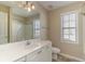 Bathroom with white vanity, tiled floor, and shower/tub combo at 505 Hay Hill Ln. # B, Myrtle Beach, SC 29579