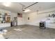 Spacious garage with water heater and storage shelves at 505 Hay Hill Ln. # B, Myrtle Beach, SC 29579