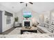Stylish living room featuring a fireplace, large TV, and comfortable seating for relaxing and entertaining at 509 Hillsborough Dr., Conway, SC 29526