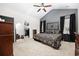 Spacious main bedroom with tray ceiling and a walk-in closet at 509 Hillsborough Dr., Conway, SC 29526