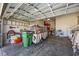 Spacious garage with organized storage and ample room for vehicles and equipment at 517 Antebellum Ln., Georgetown, SC 29440