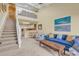 Inviting living space featuring a soaring ceiling, mezzanine, open floor plan, and abundant natural light at 617 14Th Ave. S # 83, Surfside Beach, SC 29575