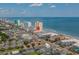 Beautiful aerial view of the beach and nearby condos and homes at 900 N Waccamaw Dr. # 301, Garden City Beach, SC 29576