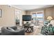 Comfortable living room with ocean view from the balcony at 900 N Waccamaw Dr. # 301, Garden City Beach, SC 29576